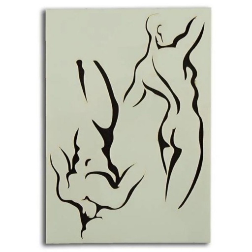 Stencil - Life Study (8x5 inch)